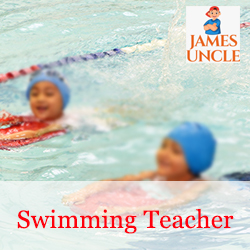 Swimming teacher Mrs. Kumkum Mitra in Duillya